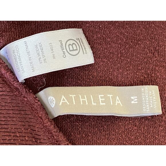 Athleta Women’s Nirvana Wrap Open Cardigan Burgundy M - Picture 5 of 6